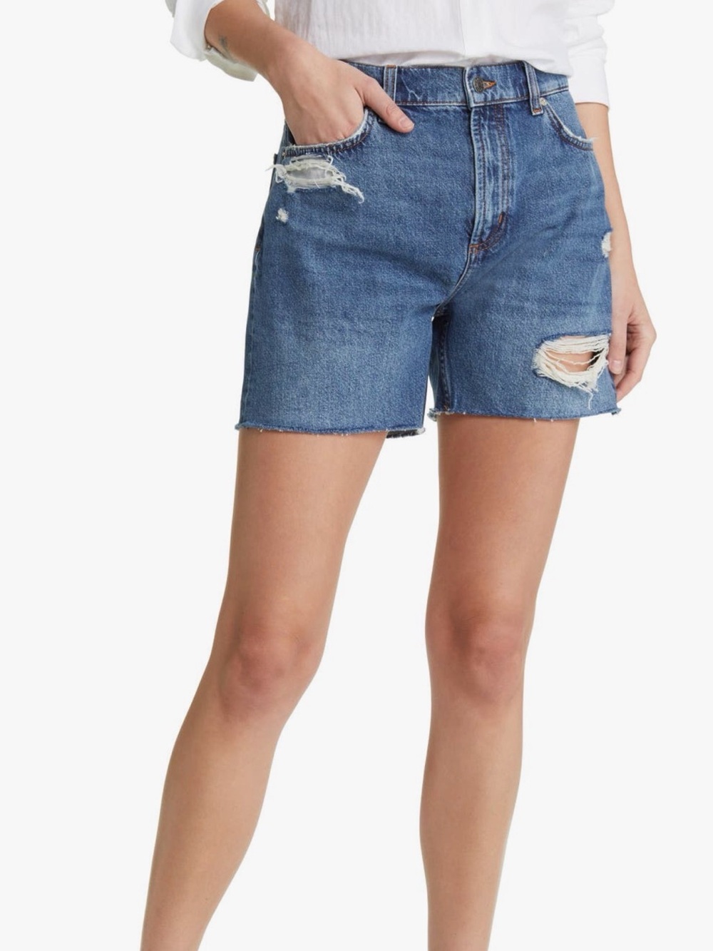 Rails | The Hermosa Distressed Denim Shorts - Picture 1 of 5